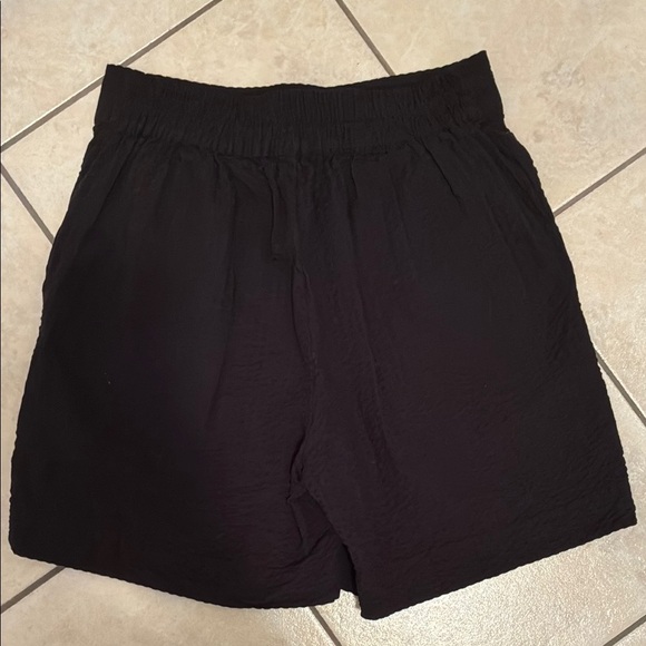 Part Two 100% Cotton Black High Waist Casual Shorts - Picture 9 of 13